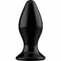 STRETCHY GLASS VIBRATOR WITH SUCTION CUP AND REMOTE RECHARGEABLE 10 VELOCIDADES NEGRO
