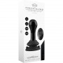 GLOBY GLASS VIBRATOR WITH SUCTION CUP AND REMOTE RECHARGEABLE 10 VELOCIDADES NEGRO